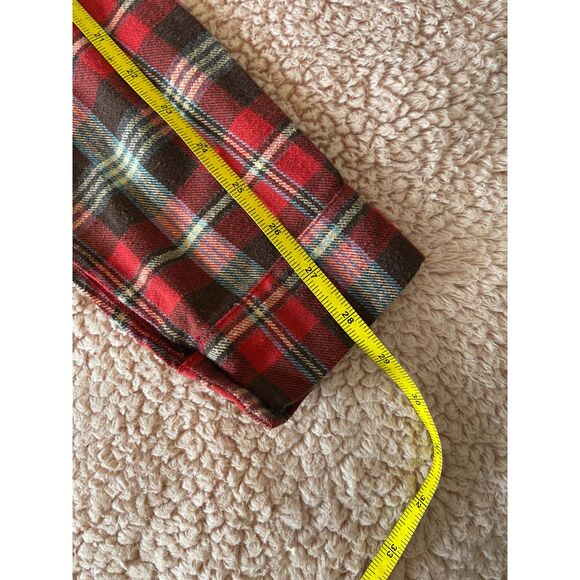 C+D+M Women’s Flannel Plaid long sleeve Soft Botton Up Red - Picture 5 of 6